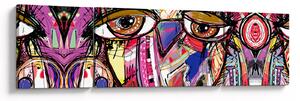 Obraz - Street art - sova (170x50 cm)