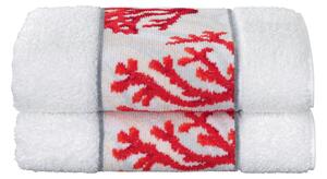 Feiler KORALLE BORDER ručník 50 x 100 cm white