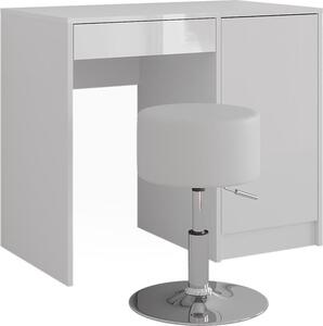 Toaletní stolek Vicco Sherry Bílá/bílý vysoký lesk 89.8 cm s stoličkou, Model 57704