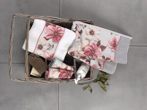 Feiler LENZ ROSE SILVER ručník 37 x 80 cm platin grey - old rose