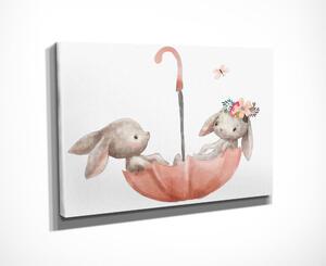 Dětský obrázek 40x30 cm Bunnies – Wallity