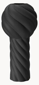 Ručně malovaná keramická váza Twist Pillar, V 34 cm