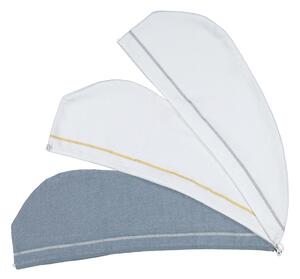 Feiler LA GLAMOUR turban / ručník na vlasy steel grey - silver