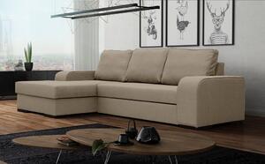 Rohová sedací souprava Fonda (béžová) (L). Akce -20%