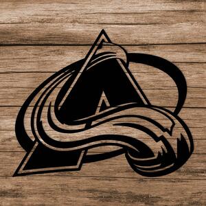 DUBLEZ | Hokejové logo na zeď - Colorado Avalanche