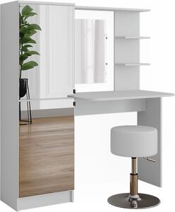 Toaletní stolek Vicco Jasmin Bílá 123 x 141.2 cm se stolicí, Model 51265