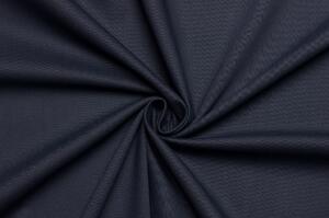 Kostýmový bavlněný kepr (twill) elastický - Temně modrý