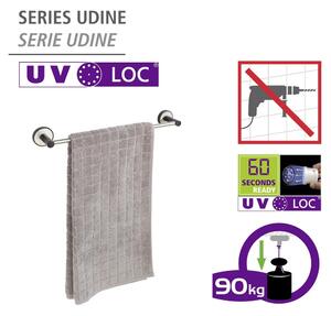 Samodržící držák na ručníky z nerezové oceli Udine – Wenko