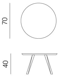 Designové konferenční stoly Oblique Coffee Table Ø70