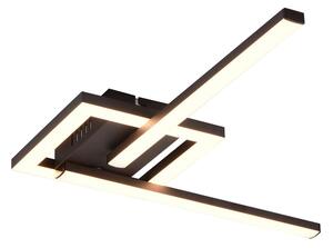 Černé LED stropní svítidlo 16x54 cm Viale – Trio