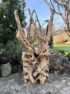 Teaková přírodní skulptura 190 cm
