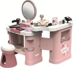 Smoby My Beauty Center 3 v 1, kadeřnický stolek, nehtové studio, toaletní stolek, 26 doplňků, od 3 let