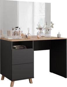 Toaletní stolek Vicco Karen Antracit/Artisan 110 cm se zrcadlem, Model 56535