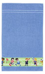 Feiler SOCCER BORDER modrý ručník 50 x 80 cm