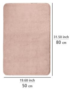Růžová textilní koupelnová předložka 50x80 cm Saravan – Wenko