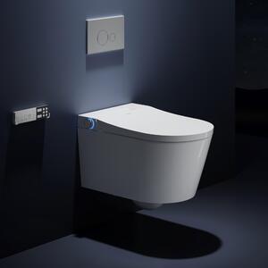 HOROW Inteligentní sprchový klozet bez ráfku, vyhřívaný bidet, elektrický klozet, japonské WC, sušení teplým vzduchem, péče o ženy, noční světlo