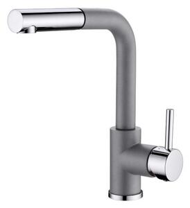 Dřezová baterie Aquasanita Helika Modus 2383 Alumetallic