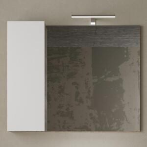 Zrcadlová skříňka HAMBURG 2 beton/bílá lesklá