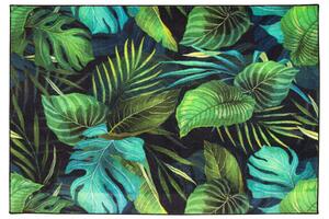 Balta Kusový koberec Monstera Listy palmy zelený Rozměr: 150x200 cm