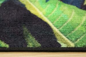 Balta Kusový koberec Monstera Listy palmy zelený Rozměr: 100x150 cm