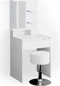 Toaletní stolek Vicco Ruben Bílá 60 cm s taburetem, Model 34610