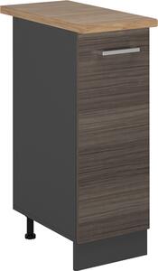Lékárničková skříňka Vicco R-Line Ušlechtilá šedá 30 cm , PD Dub, Model 53337