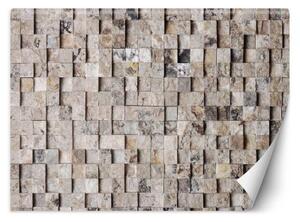Fototapeta, Kamenná optická 3d stěna kamenná stěna - 350x245 cm
