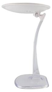 Kosmetické zrcátko UNIQ Halo LED s 10násobným zvětšením – bílé, průměr 17 cm