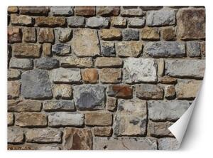 Fototapeta, Kamenná zeď kamenný vzhled zdi 3d - 300x210 cm