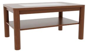 Konferenční stolek PEDRO sklo Rozměr: 90 x 90 cm, Odstín trend: B149 olše
