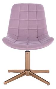 Židle PARIS na zlatém kříži - fialový vřes