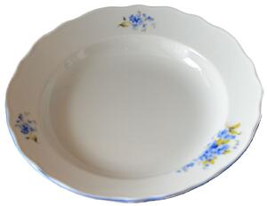 Český porcelán Pomněnka Hluboký talíř 24 cm
