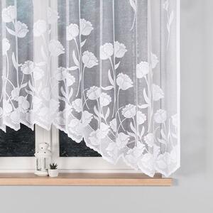 Dekorační oblouková krátká záclona na žabky KARINA 160 bílá 300x160 cm MyBestHome