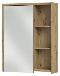 Koupelnová zrcadlová skříňka Vicco Viola Kašmír/Řemeslný dub 60 x 75 cm, Model 60730