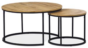 Konferenční stolek Autronic 80 cm hnědý MDF AF-3002 OAK