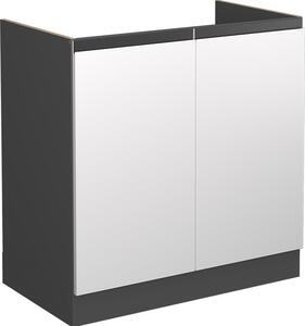 Skříňka pod dřez Vicco R-Line Bílá 80 cm Tvar J, bez pracovní desky, Model 39722