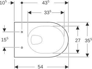 Keramag WC Omyvatelné WC Renova č. 1 203045, bahama béžová 4,5/6 l Závěsné WC 203040080