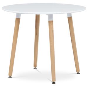 Jídelní stůl Autronic 90x74 cm bílý mat DT-306 WT