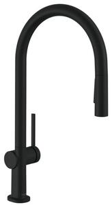 Dřezová baterie Hansgrohe Talis s vytahovací sprškou, 2 proudy matná černá 72842670