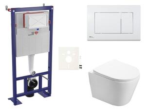Cenově zvýhodněný závěsný WC set SAT do lehkých stěn / předstěnová montáž + WC SAT Infinitio SIKOSSIN20