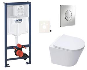 Závěsný WC set do lehkých stěn / předstěnová montáž SAT Infinitio SIKOGRSIN10SA
