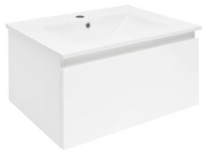 Koupelnová skříňka s umyvadlem SAT B-WAY 59x30x45 cm bílá lesk BWAY60WU4
