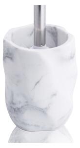 Bílá mramorová WC štětka Marble - Tomasucci