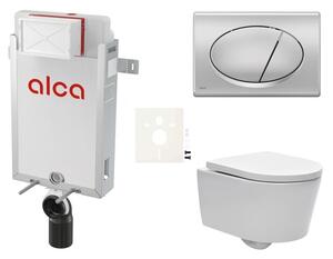 Cenově zvýhodněný závěsný WC set Alca k zazdění + WC SAT Brevis SIKOAW3
