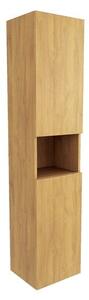 Koupelnová skříňka vysoká SAT Feel 36x165x32 cm dub medový mat SATFEELV36DM