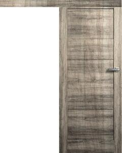 Posuvné interiérové dveře na stěnu vasco doors TEO plné model 1 Průchozí rozměr: 70 x 197 cm