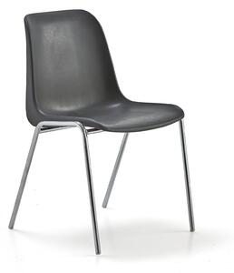 AJ Produkty Plastová židle SIERRA, tmavě šedá