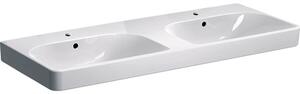 Dvojumyvadlo Geberit Smyle Square 120x48 cm dva otvory pro baterii 500.223.01.1
