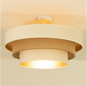 Přisazený lustr WENTA 1xE27/60W/230V pr. 50 cm béžová/juta