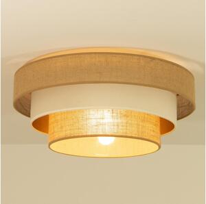 Stropní svítidlo WENTA 1xE27/60W/230V pr. 50 cm juta/béžová